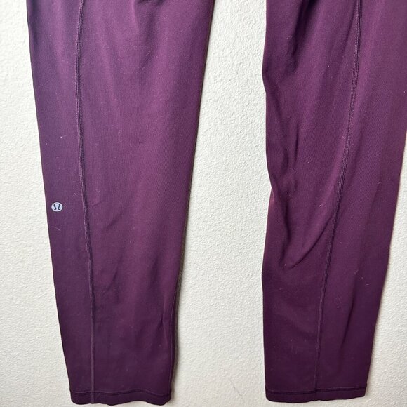 LULULEMON Straight Leg Yoga Pants Leggings Double Waist Band - size 8 - Picture 8 of 8